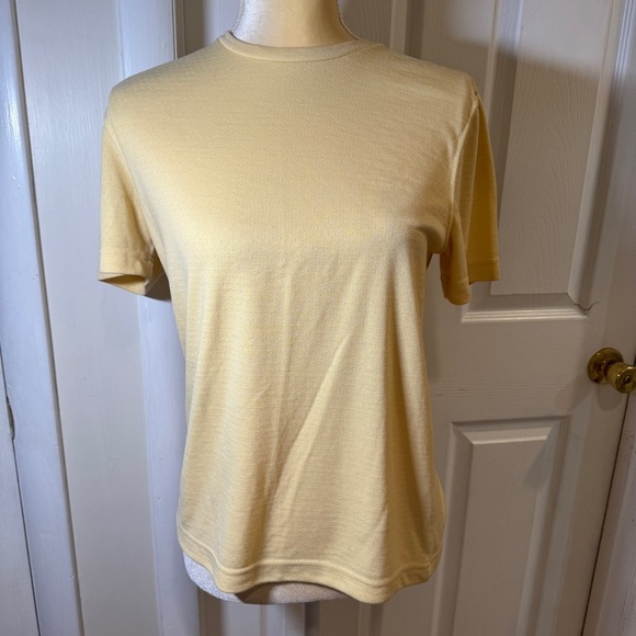 The North Face Women’s Yellow Dotted Crew Neck Shirt - Picture 1 of 5